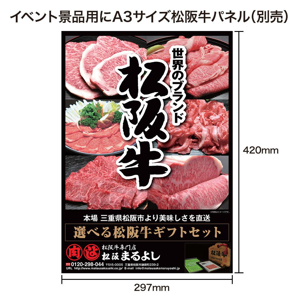 松阪牛ギフト券HAタイプ　パネルイメージ