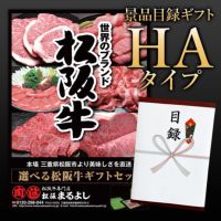 松阪牛景品目録ギフトHAタイプ 【目録標準サイズ/パネル付】