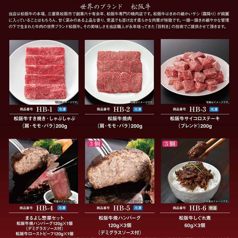 松阪牛景品目録ギフトHBタイプ 【目録標準サイズ/パネル付】　イメージ