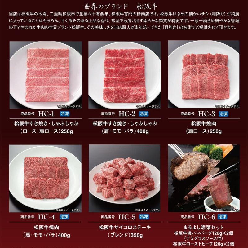 松阪牛景品目録ギフトHCタイプ 【目録標準サイズ/パネル付】　イメージ