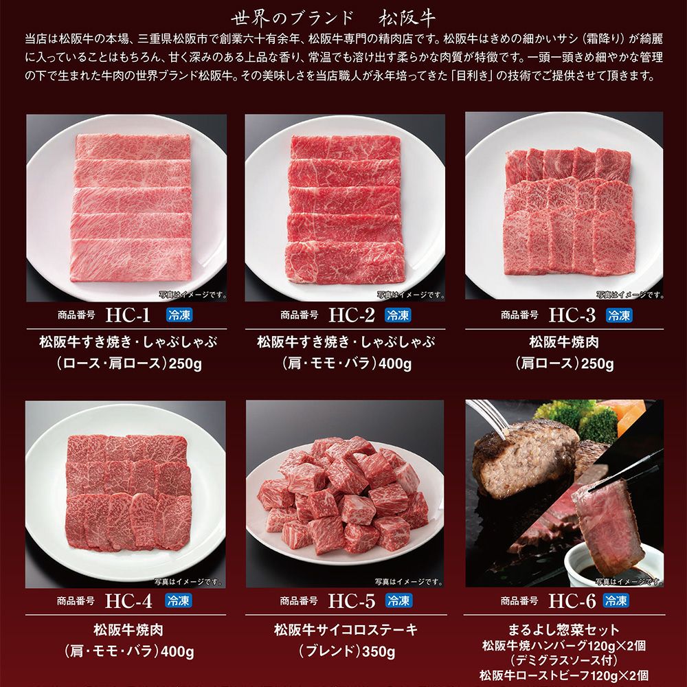 松阪牛景品目録ギフトHCタイプ 【目録標準サイズ/パネル付】　イメージ