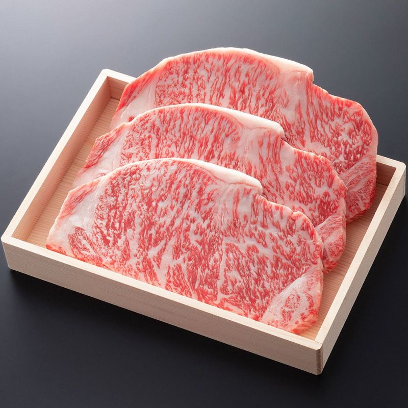 松阪牛サーロインステーキ肉200g2枚　贈答用木箱入りギフト