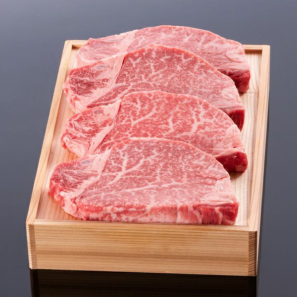 松阪牛ヒレステーキ肉100ｇ 4枚 贈答用木箱入りギフト | 松阪まるよし