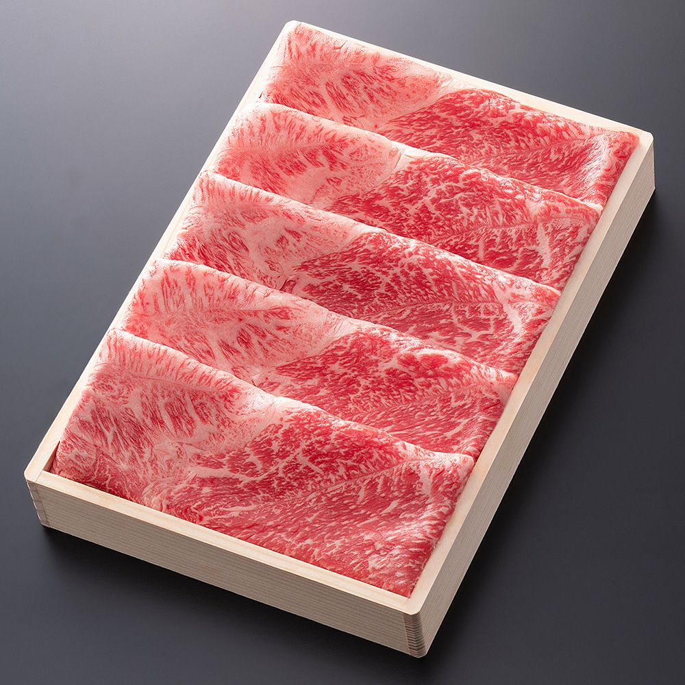 松阪牛すき焼き肉 (肩・モモ)＠2268　400ｇ　贈答用木箱入りギフト