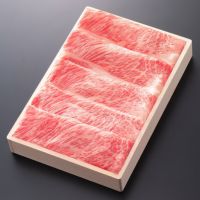 松阪牛しゃぶしゃぶ(ロース・肩ロース)  500g 木箱入り