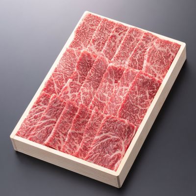 松阪牛焼肉用(肩・モモ・バラ)  800g 木箱入り