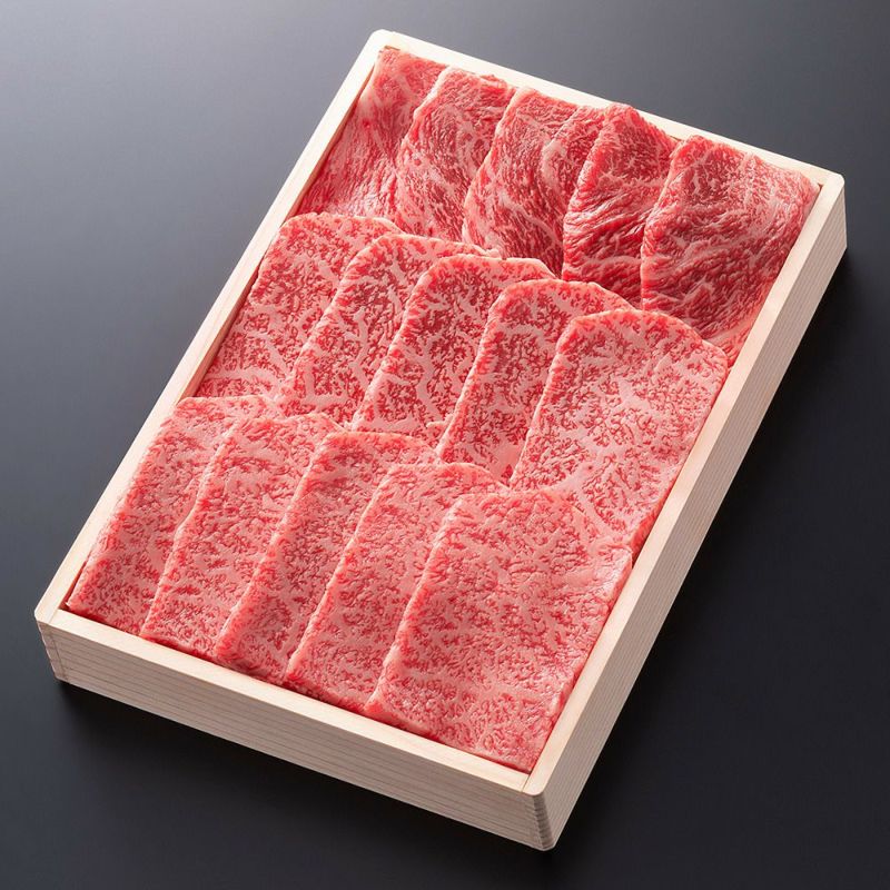 松阪牛焼肉用(肩ロース)  600g 木箱入り