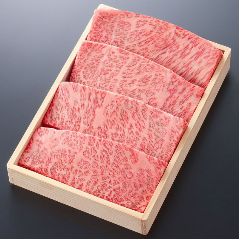 松阪牛ザブトンステーキ肉150g　4枚　贈答用木箱入りギフト